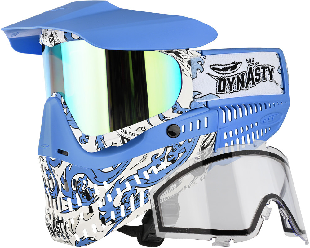Masque Paintball JT Proflex Edition Limitée - Haze Blue Steel - Verre Sky Prizm