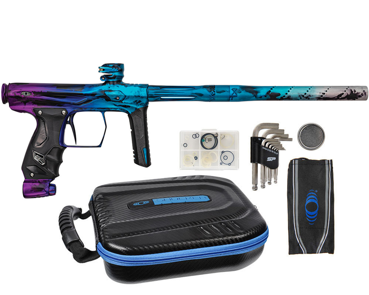SP Shocker AMP Electronic Paintball Gun - Blueberry Fade