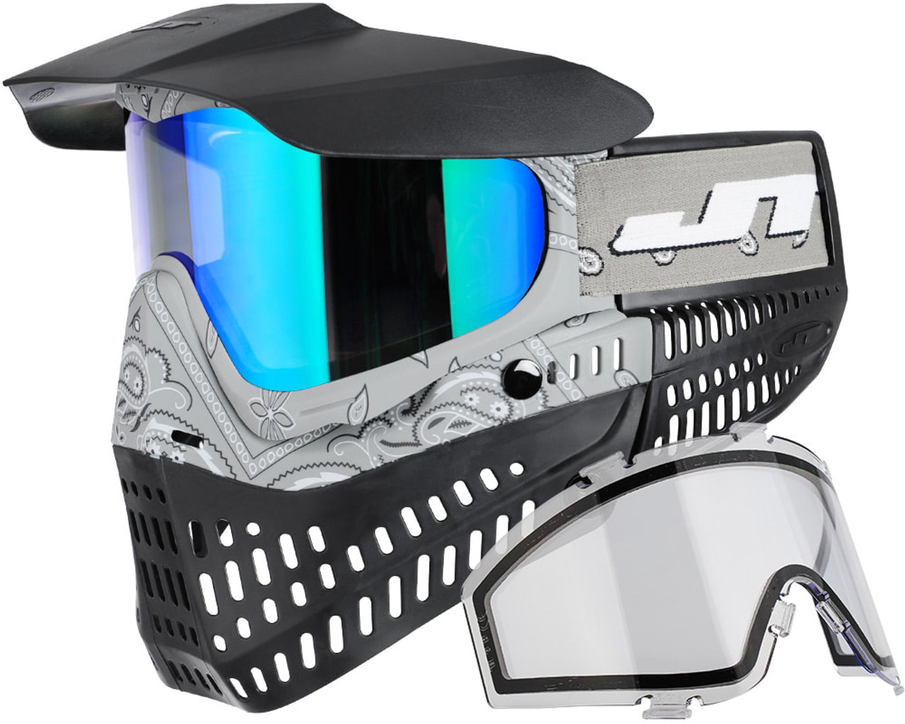 JT ProFlex Paintball Mask - Bandana Stone Grey