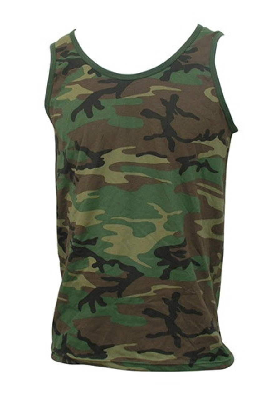 Rothco Woodland Camo Muscle Shirt