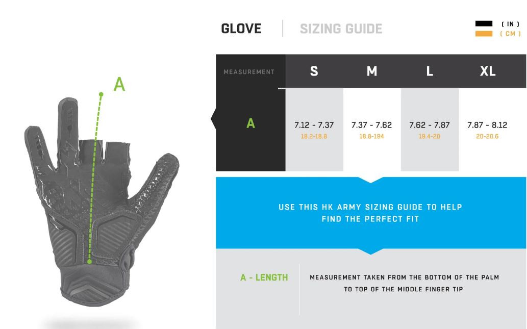 HK Army Hardline Paintball Gloves San Diego Dynasty Medium (ZYX3225)