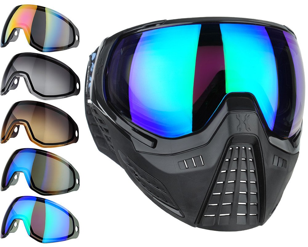 HK Army KLR Paintball Mask w/ Additional Free Lens - Onyx w