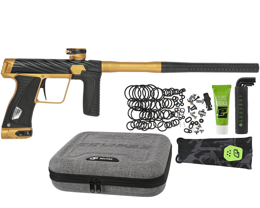 パーフェクトダークネス　金 HK Army Orbit Gtek 180R Paintball Gun By Planet Eclipse - Black/Gold
