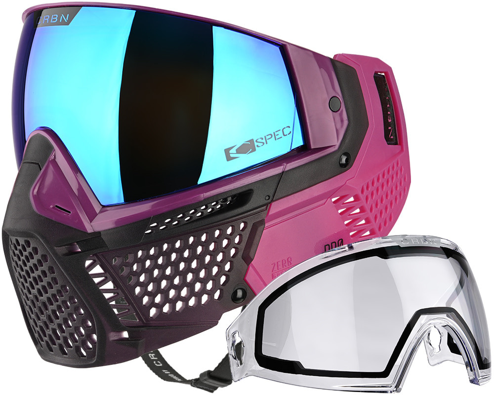 Carbon CRBN Zero Pro Paintball Mask (Less Coverage) - Violet