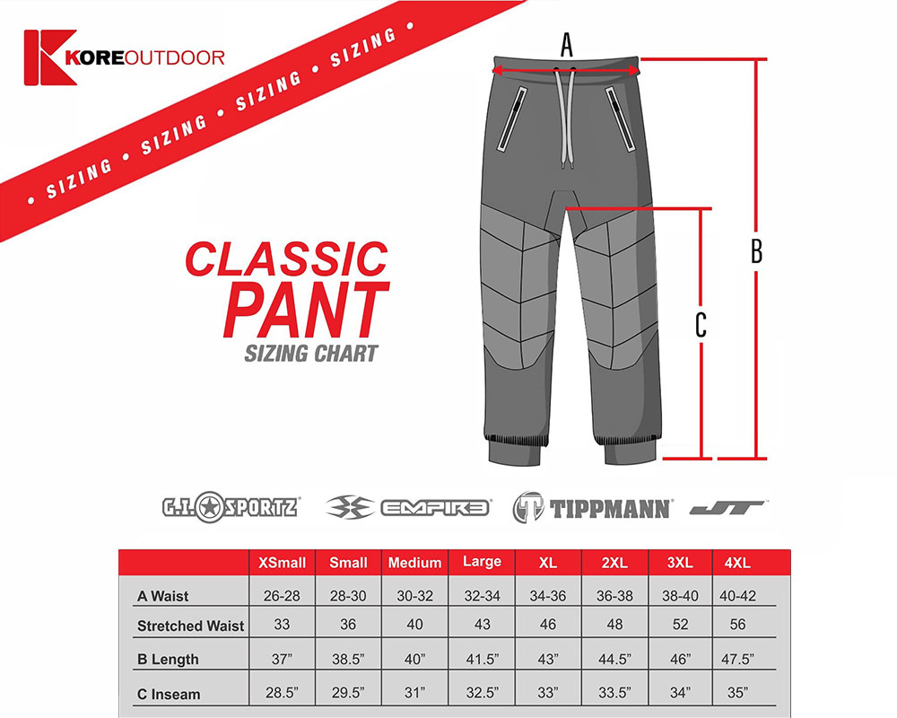 JT Classic Paintball Pants Black