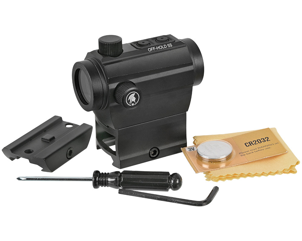 Lancer Tactical Red/Green Dot Reflex Sight w/ Riser - Black (CA-1429B)
