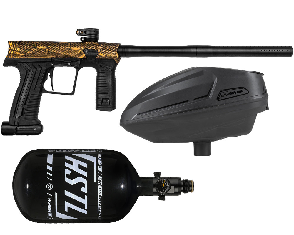 HK Army Etha 3 Electronic Paintball Gun Sonic Bundle - Machine Gold