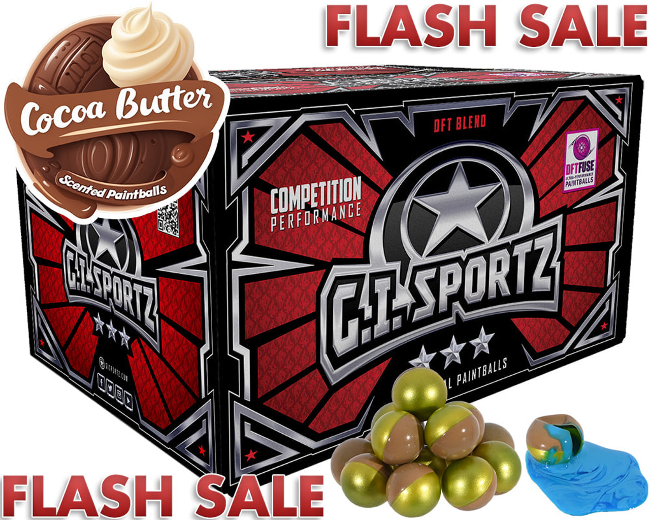DXS Gold 0.68 Caliber Paintballs - 2000 Paintballs - Magma Shell - Ora