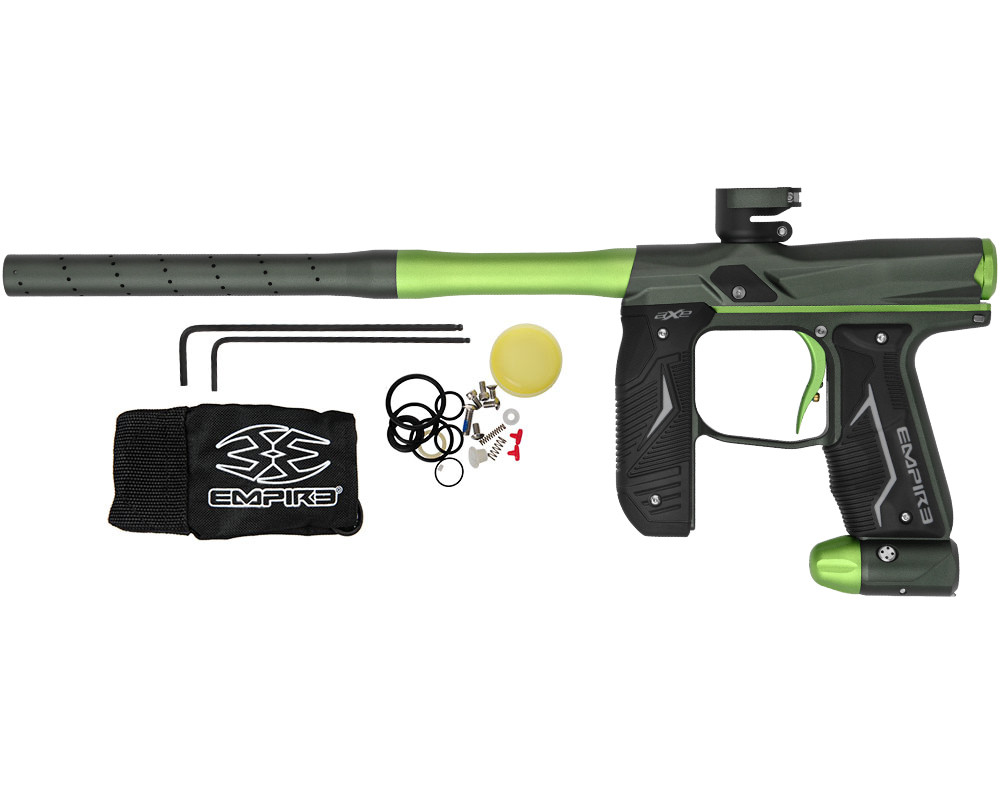 Empire Axe 2.0 Paintball Gun w/ Redline Board - Dust Pine Green