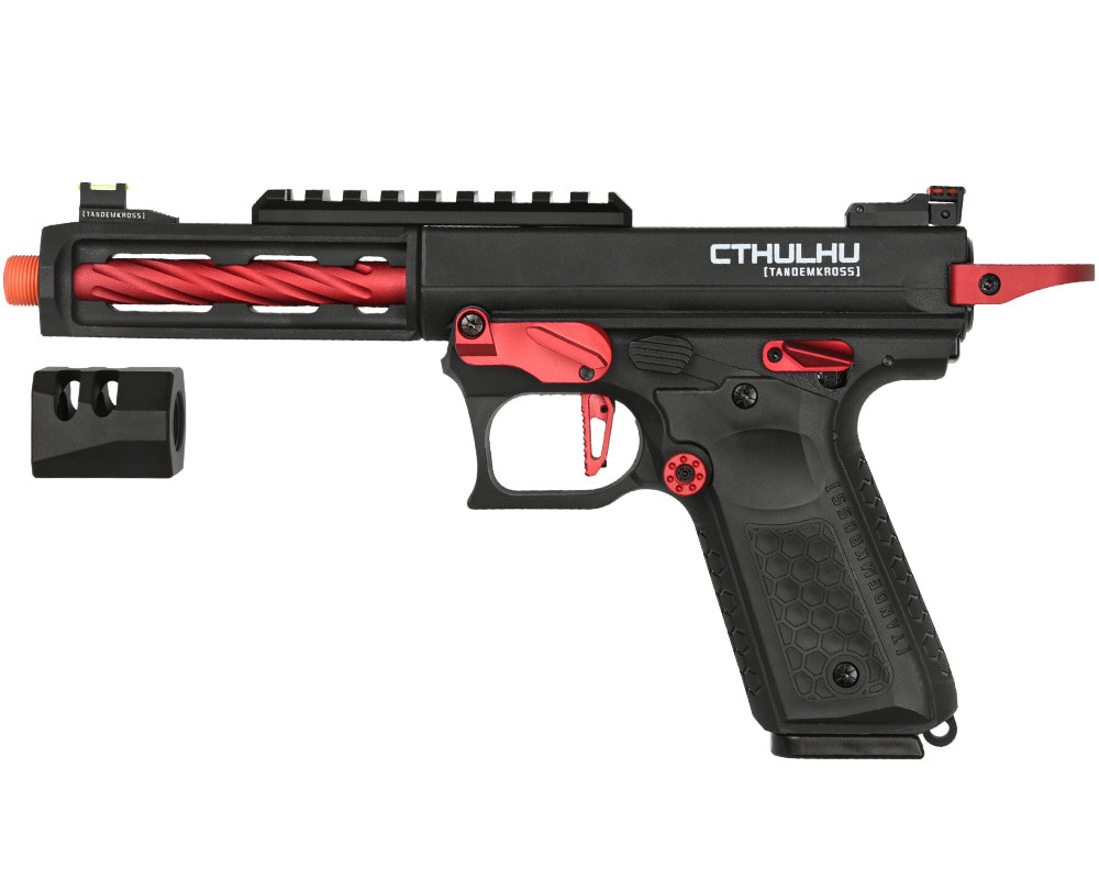 Tandemkross CTHULHU Gas Blow Back Airsoft Pistol - Black/Red (LTX