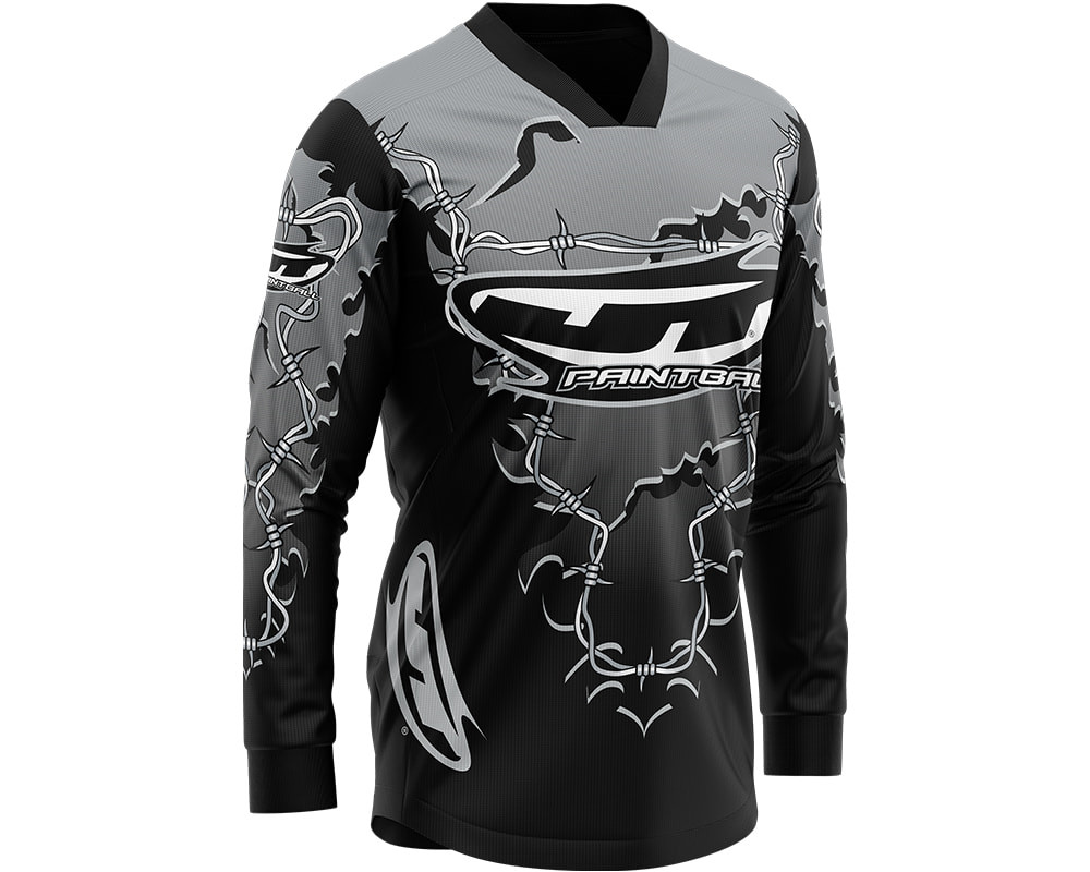 JT Glide Paintball Jersey - Barbed Wire Grey