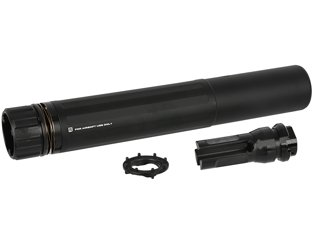 Airsoft Monster製 DEAD AIR SANDMAN L /BK PTS Dead Air Sandman-L Mock Suppressor (US Version)