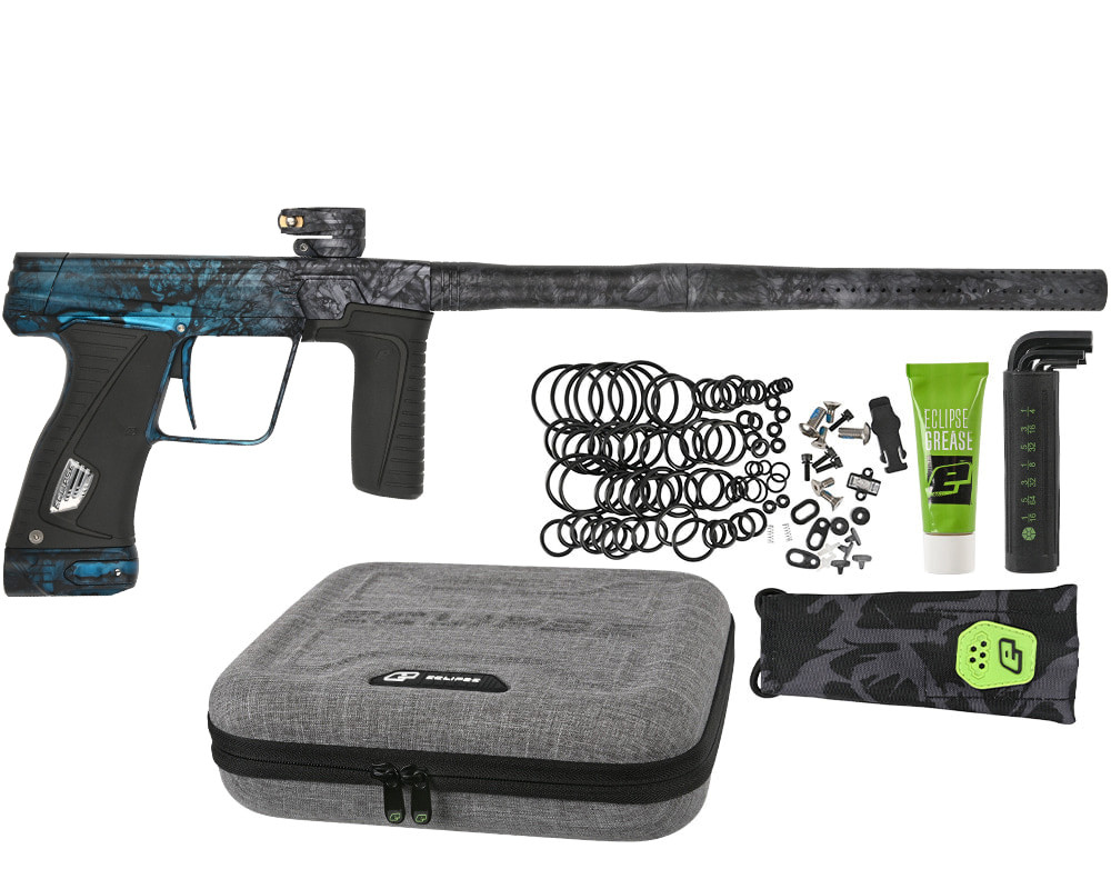 Planet Eclipse Gtek 180R Paintball Gun - Dust Marble Grey/Blue