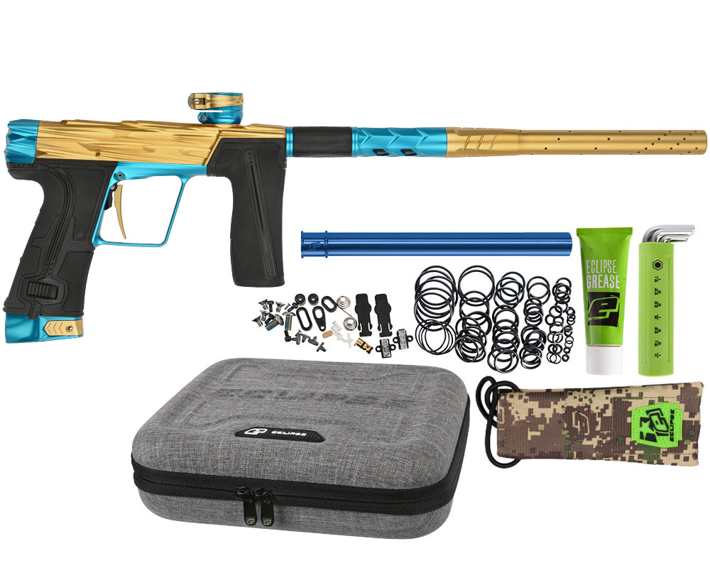 HK Army Razr Geo R5 Paintball Gun by Planet Eclipse - Gold/Teal