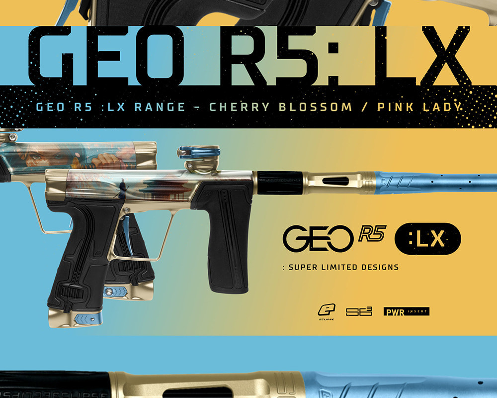 Planet Eclipse Geo R5 Paintball Gun - LX Range Cherry Blossom/Pink
