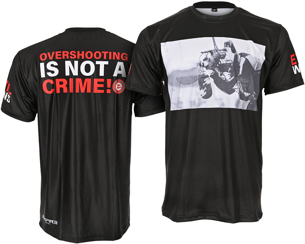 Empire Overshooting Dry Fit T-Shirt - Black