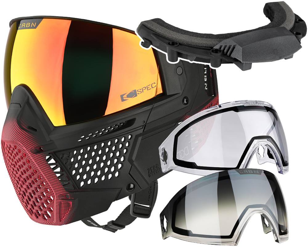 Carbon CRBN Zero GRX Paintball Mask w/ Free Storm Fan (More