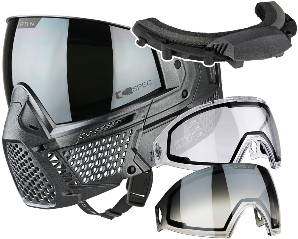 Carbon CRBN Zero GRX Paintball Mask w/ Free Storm Fan (Less
