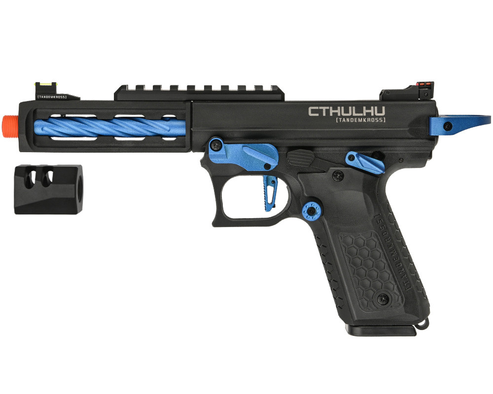 Tandemkross CTHULHU Gas Blow Back Airsoft Pistol - Black/Blue (LTX