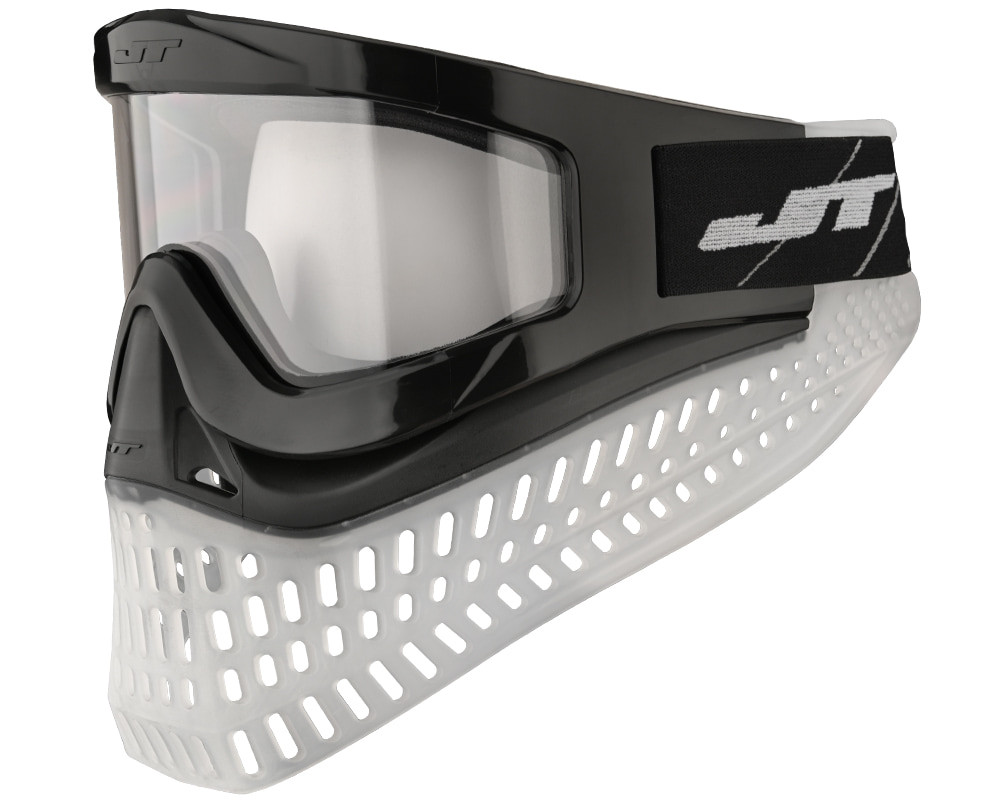 JT ProFlex X Paintball Mask w/ Quick Change System - Black/Clear