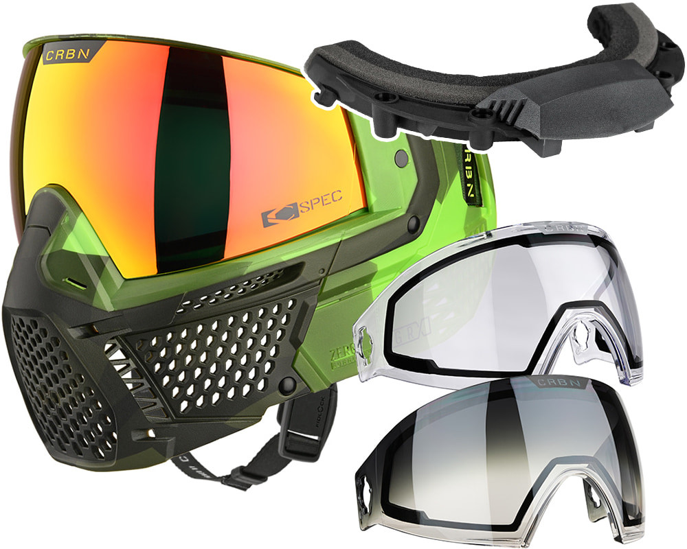 Carbon CRBN Zero GRX Paintball Mask w/ Free Storm Fan (Less