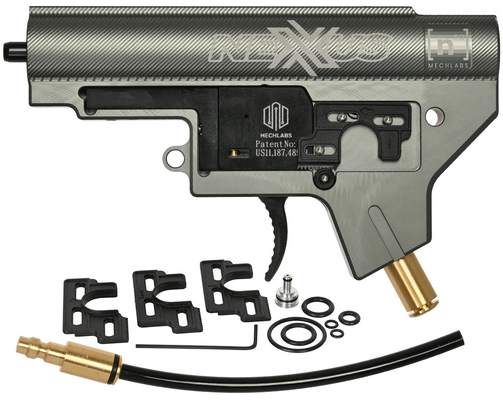MechLabs NeXXus X-Mod グレー HPA 外部ソース セット Mech Labs Nexxus SA HPA Engine Gearbox Kit - Gray (MECH-NEXXUS-EG