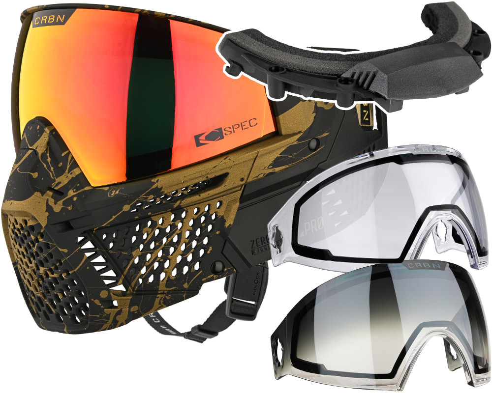 Carbon CRBN Zero GRX Paintball Mask w/ Free Storm Fan (Less