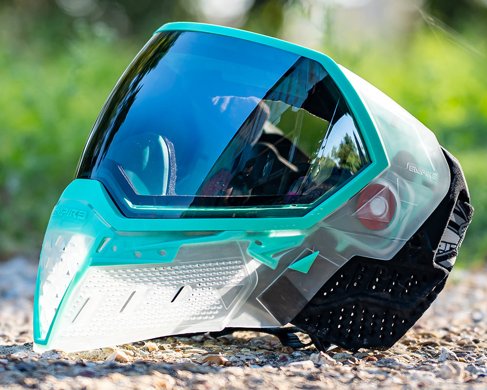 Empire EVS Paintball Mask w/ 1 Lens - Crystal Clear/Teal
