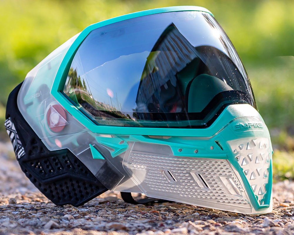 Empire EVS Paintball Mask w/ 1 Lens - Crystal Clear/Teal