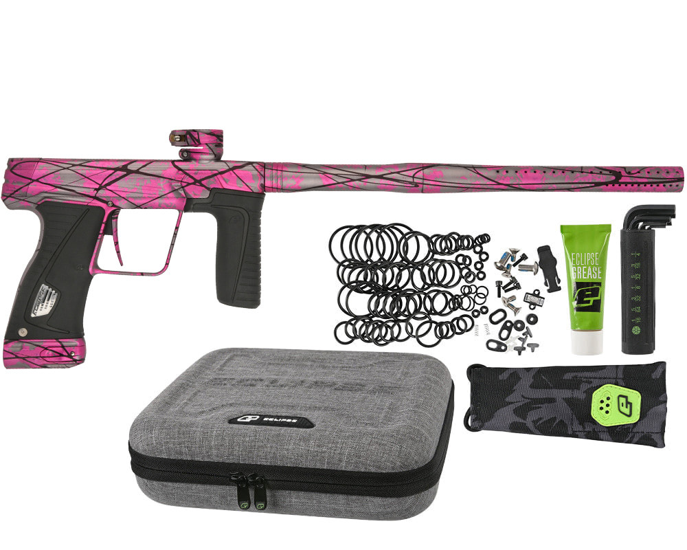 pankun Planet Eclipse Gtek 180R Paintball Gun - Dust Pewter Blossom Splash