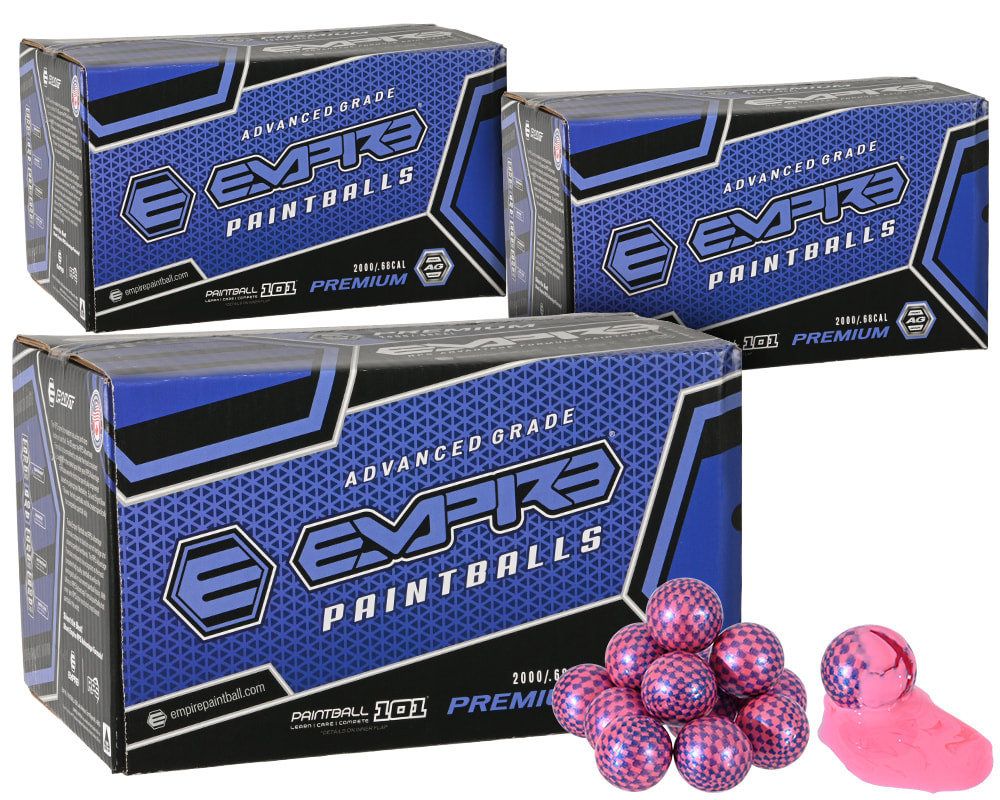 ペイントボール 豪華フルセット BT OMEGA EMPIRE RAP4 .68 3 Cases of Empire Premium Paintballs (6,000 Rounds Total) - Carbon