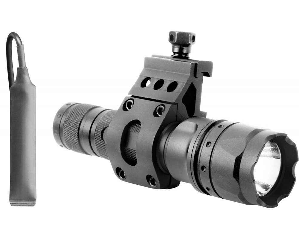 Aim Sports 500 Lumen Flashlight w/ 45 Degree Offset Mount (FHD500B)