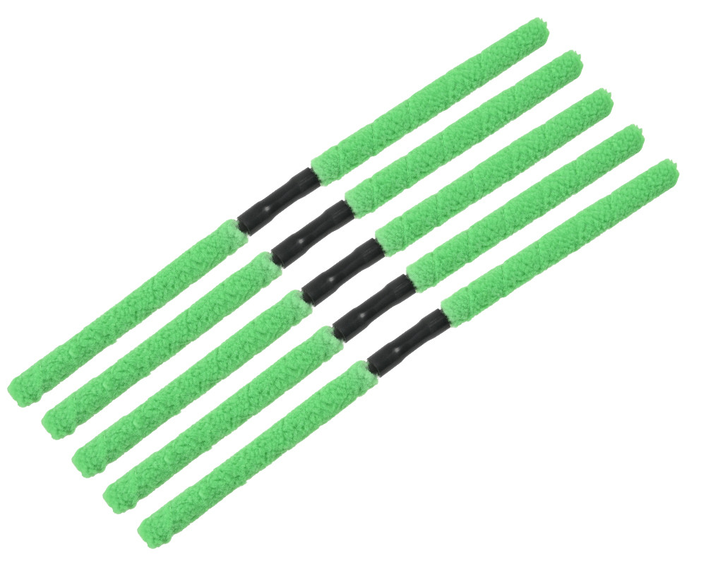 5 Black Paintball Barrel Rubber Pull Thru Squeegees NEW 5 PACK .68