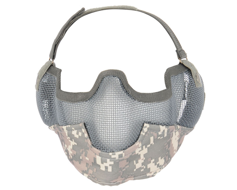 Bravo TacGear V2 Strike Steel Mesh Airsoft Mask ACU