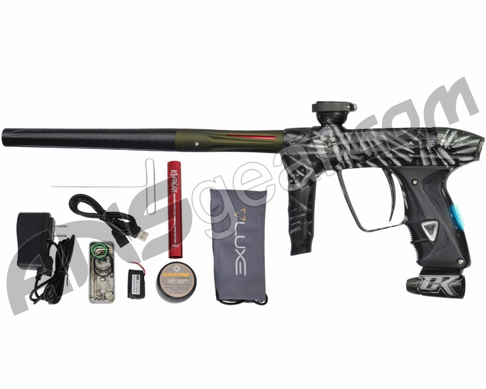 DLX Luxe 2.0 OLED Paintball Gun Laser Engraved Bullets Dust Black