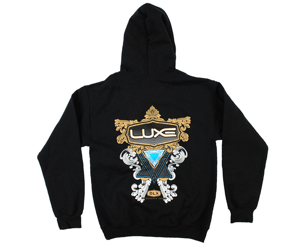 DLX Luxe Hooded Pullover Sweatshirt - Black