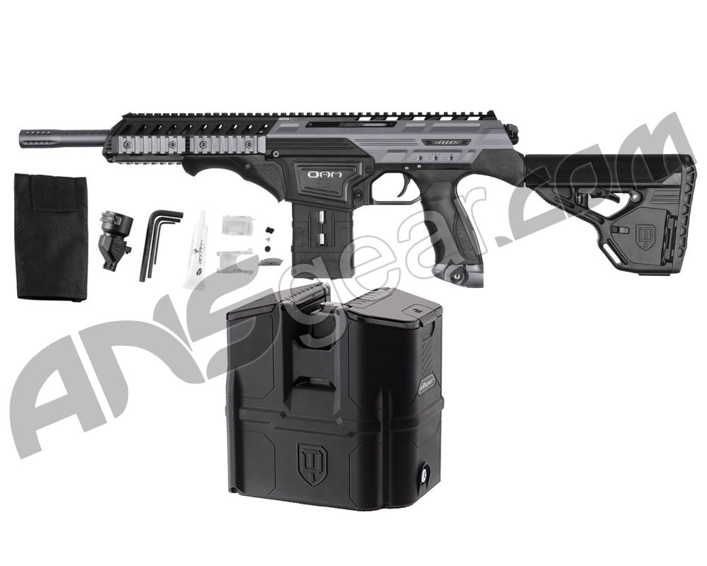 Dye Assault Matrix DAM Paintball Gun With Discounted Box Rotor Loader Gun Metal Grey