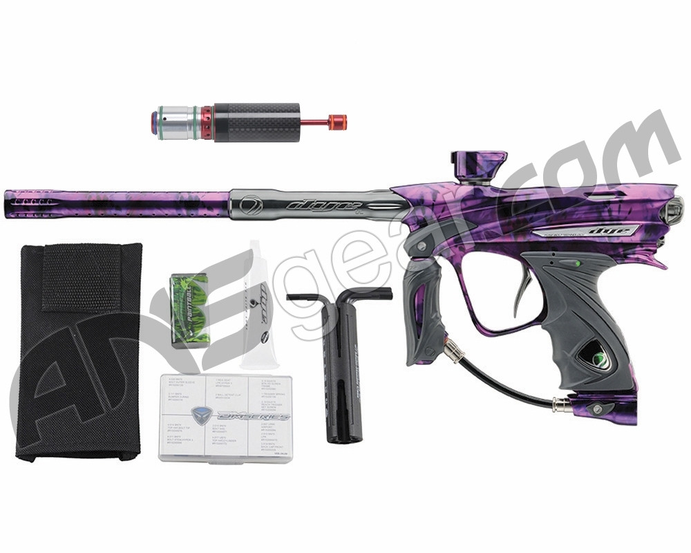 Dye DM13 Paintball Gun w/ CF Billy Wing Bolt PGA Tie Dye Violet