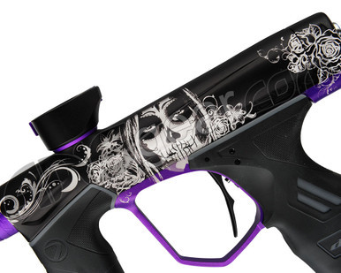 Dye DSR Paintball Gun Laser Engraved Muerte