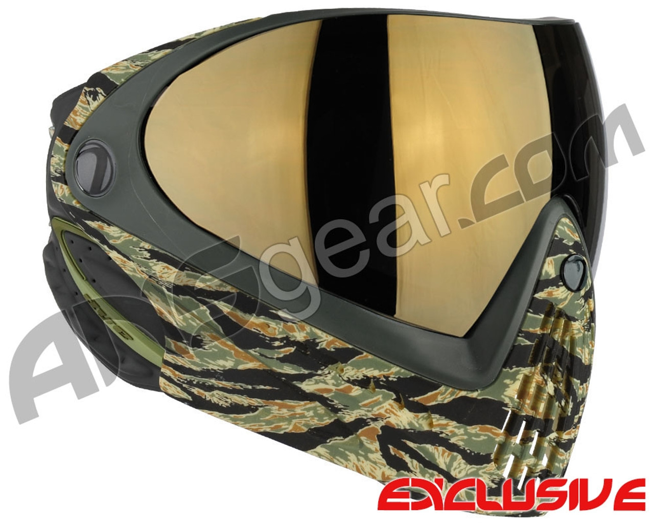 Dye Invision I4 Pro Mask - Tiger Stripe w/ Smoke Gold Lens