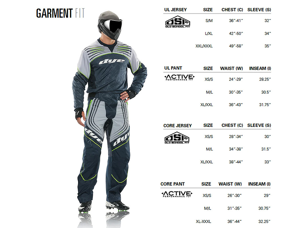 Maillot De Paintball Dye Ultralite (UL) Gris Taille XXXL - Neuf Avec étiquettes