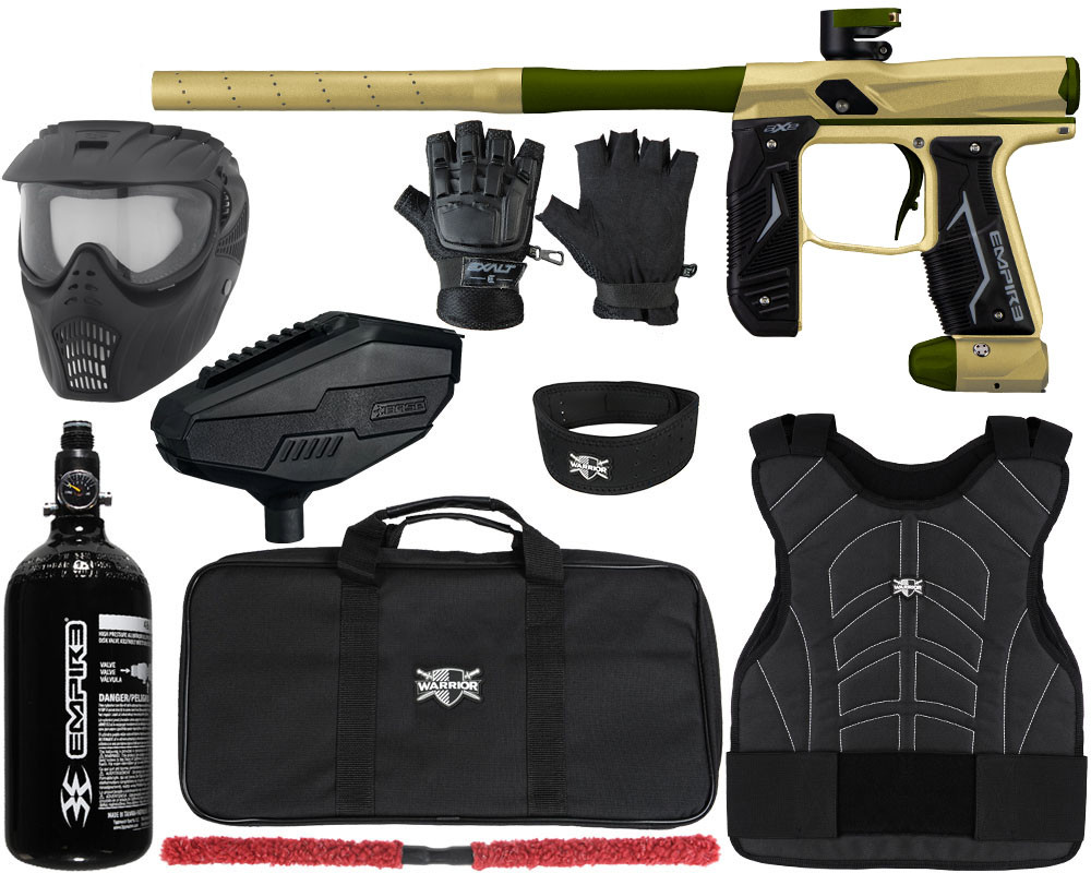 ペイントボール用プロテクター 迷彩 マスク付 セット Empire製 Empire Axe 2.0 Level 1 Protector Paintball Gun Package Kit