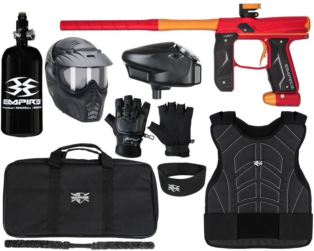 ペイントボール用プロテクター 迷彩 マスク付 セット Empire製 Empire Axe 2.0 Level 3 Protector Paintball Gun Package Kit