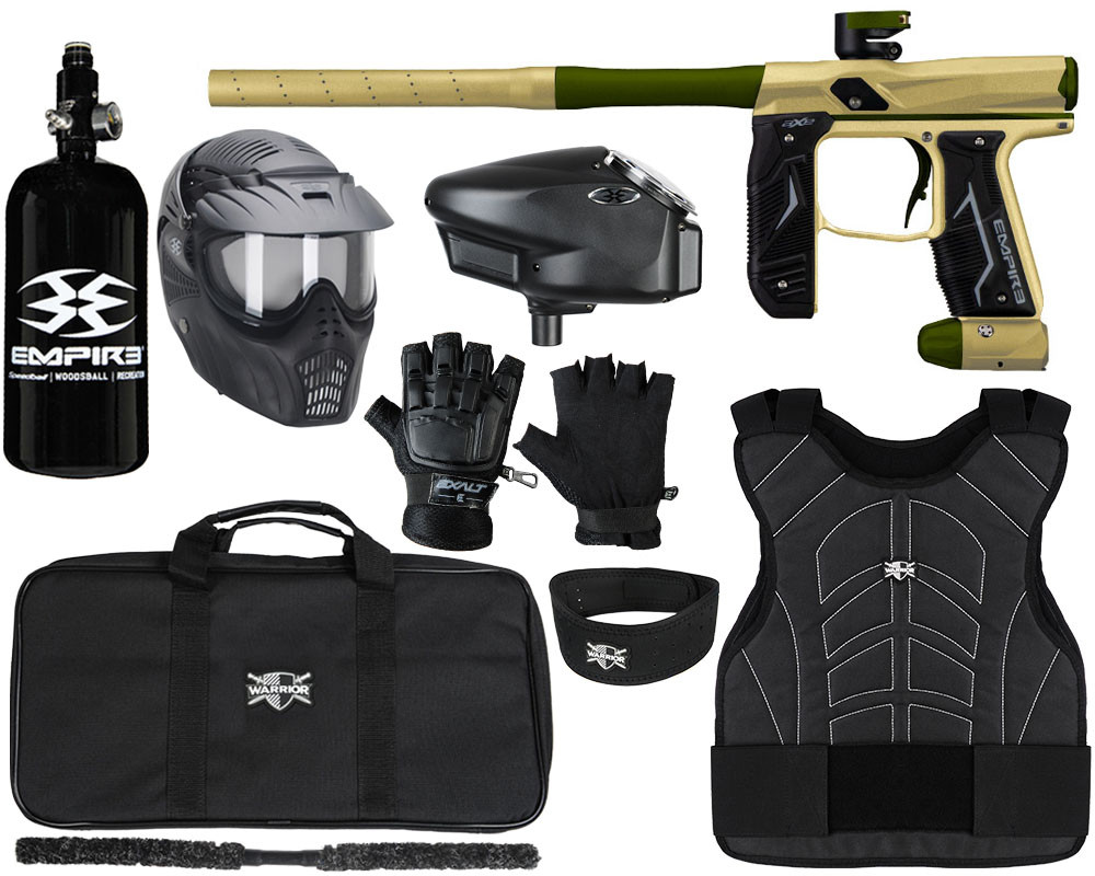 ペイントボール用プロテクター 迷彩 マスク付 セット Empire製 Empire Axe 2.0 Level 3 Protector Paintball Gun Package Kit