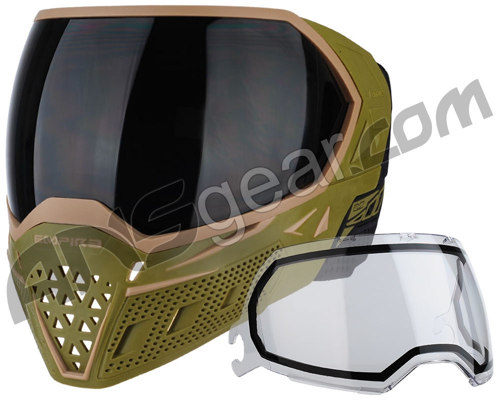 Empire EVS Paintball Mask w/ Additional Lens Olive/Tan