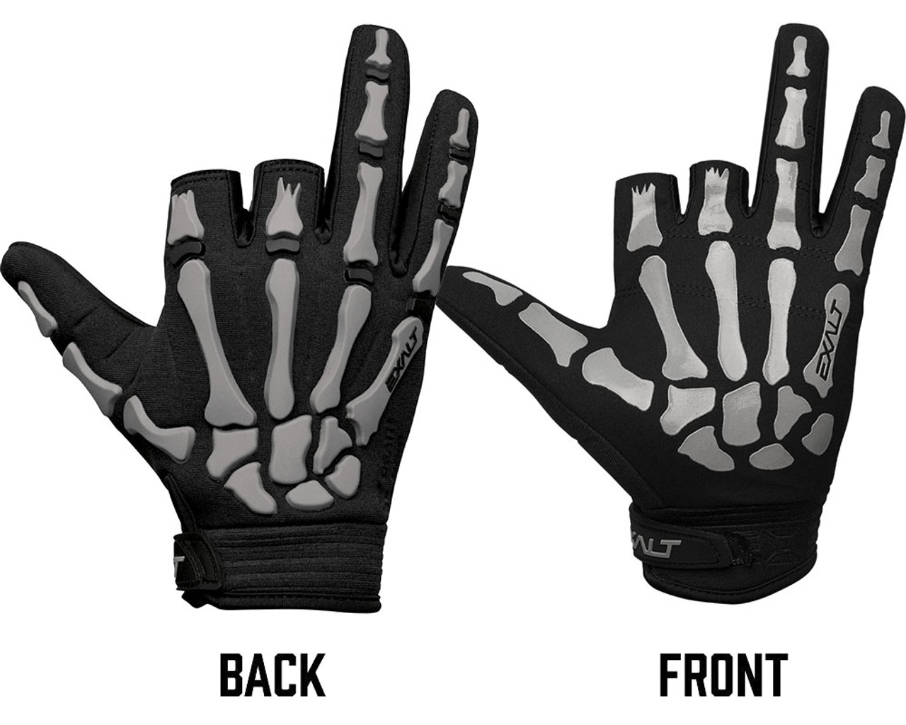 Exalt Death Grip Gloves - Black / White