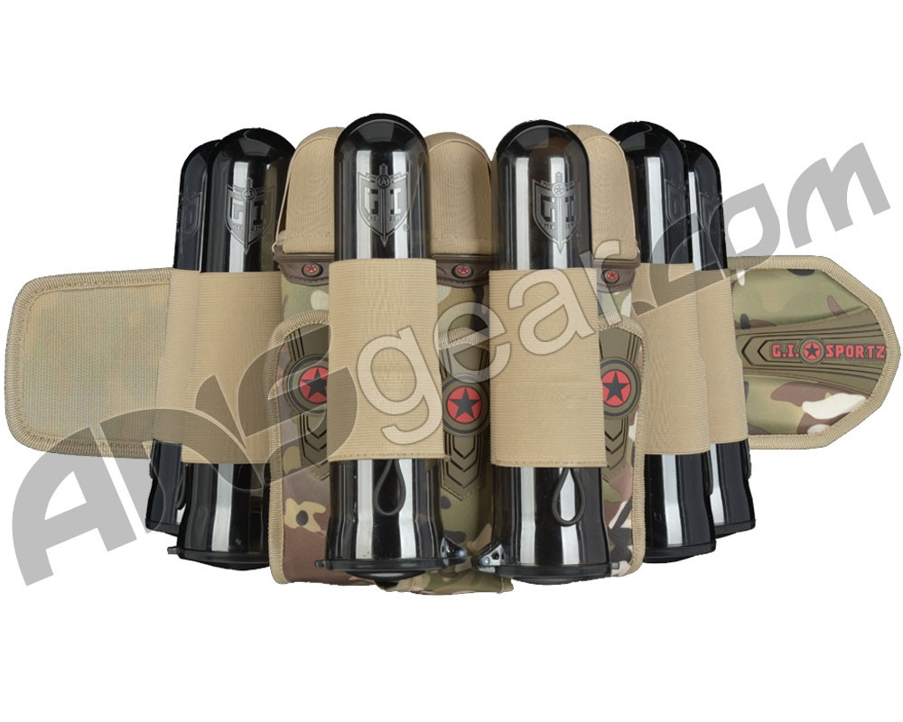 GI Sportz 3+6 Race Pack Paintball Harness Multicam
