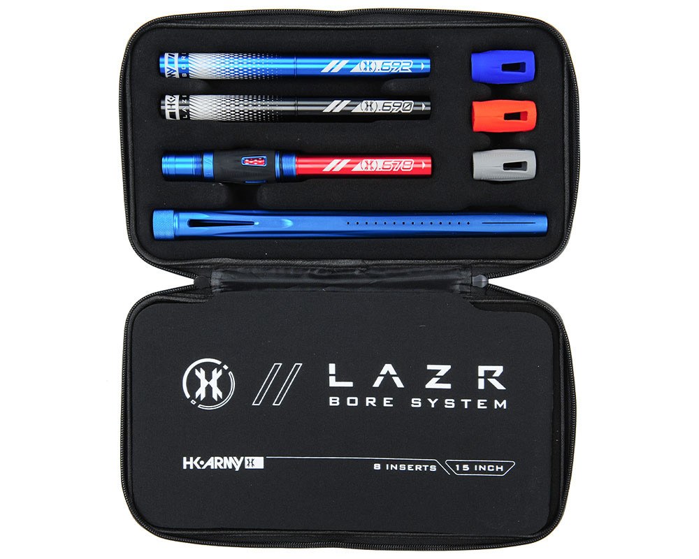 Hk Lazr Orbit Barrels Kit De Canons HK Army LAZR Elite Orbit - Inserts Noirs, Couleur Rouge/noir, Neuf Pour Paintball Kit Barrel HK Army