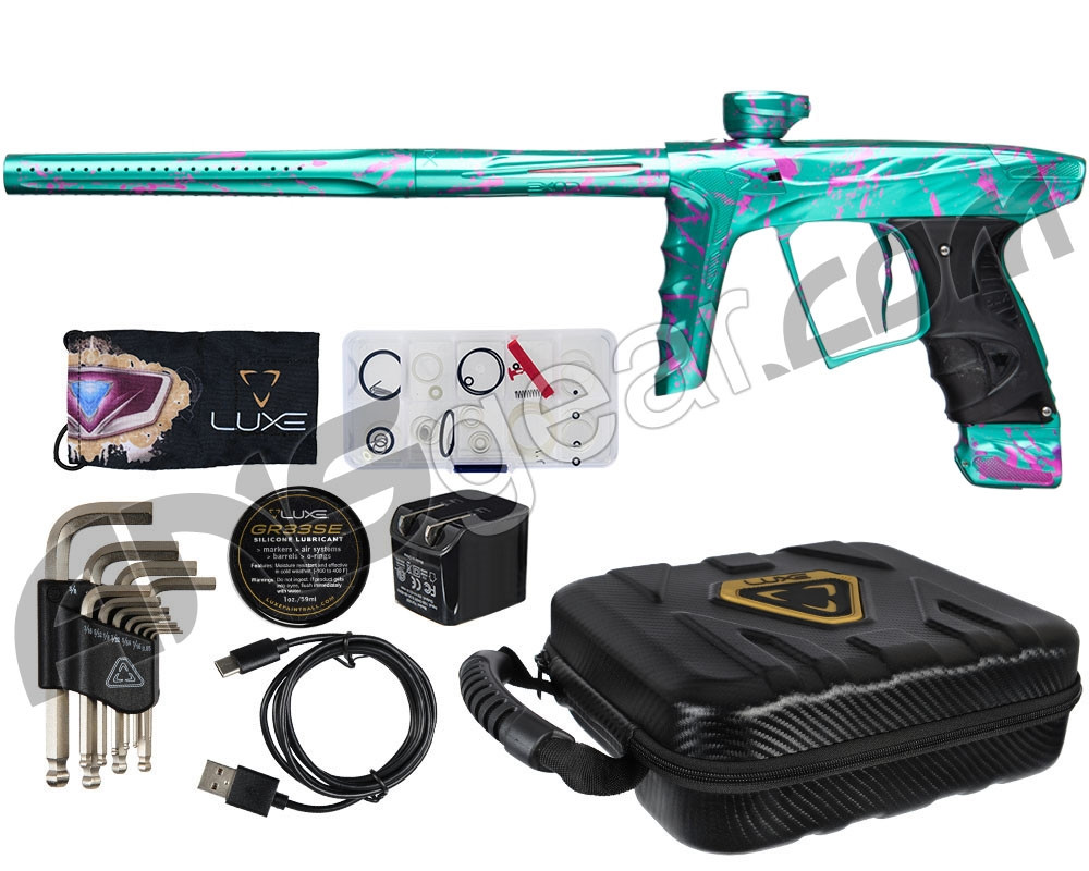 HK Army A51 Luxe X Paintball Gun - Abyss - Teal/ Pink Splash