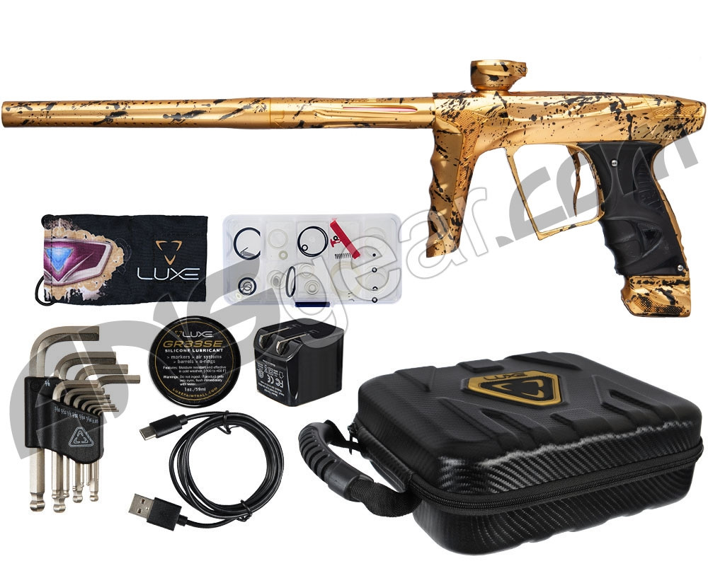 HK Army A51 Luxe X Paintball Gun - Midas - Gold/ Black Splash